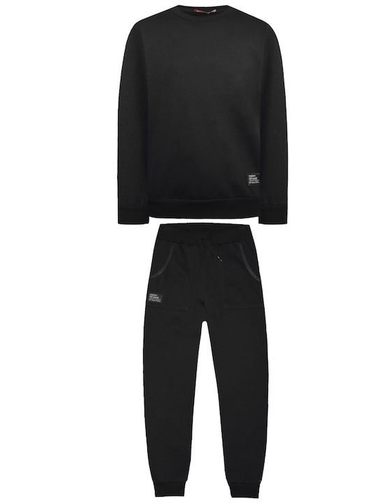 Energiers Kinder Sweatpants Set - Jogginganzug Schwarz 2Stück