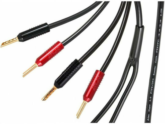 Atlas Cables Καλώδιο Ηχείου Banana - Banana 2m (Hyper Achromatic 2.0)