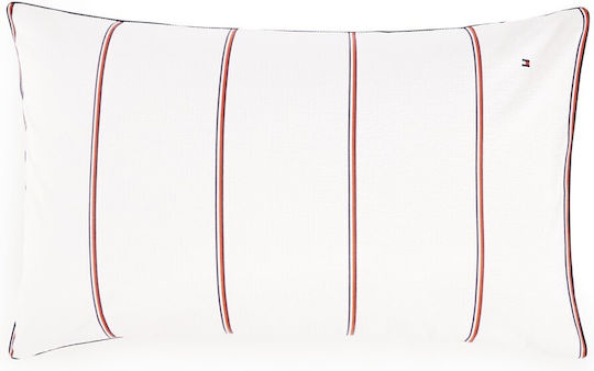 Tommy Hilfiger James Față de Pernă cu plic de acoperire Albă 50x80cm.