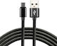 everActive CBB-2CB Braided USB 2.0 Cable USB-C male - USB-A Μαύρο 2m