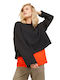 Cropped Women's Sweatshirt Black