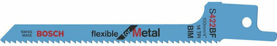 Bosch S 422 BF Blade for Metal 100mm 5pcs
