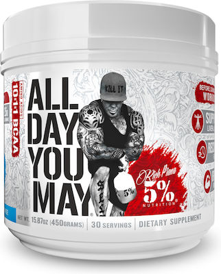 Rich Piana 5% Nutrition All Day You May Legendary 450gr Süßer Eistee