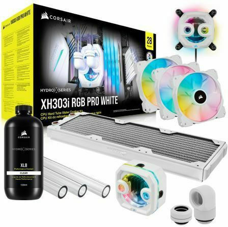 Corsair HYDRO X SERIES iCUE XH303i RGB PRO Custom Cooling Kit CPU Water  Cooling Triple Fan 120mm for Socket AM4/1700/1200/115x White