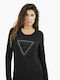 Guess Women's Long Sleeve Sweater Black