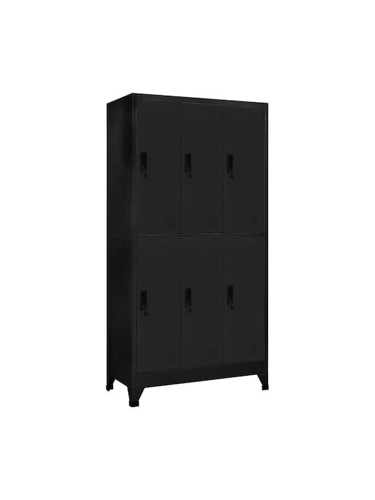Dulap Metalic cu 6 Dulapuri 90x45x180cm