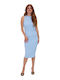 Vero Moda Summer Midi Dress Light Blue