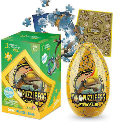 Kids Puzzle Dino Egg Pterosaur for 5++ Years 63pcs Cubic Fun