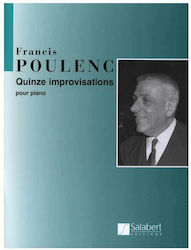 Salabert Poulenc 15 Improvisations Παρτιτούρα για Πιάνο