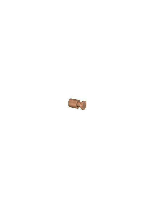 Sanco Ergon Single Wall-Mounted Bathroom Hook Old Copper Mat