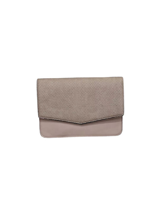 WOMEN'S HANDBAG ENVELOPE PINK NUDE