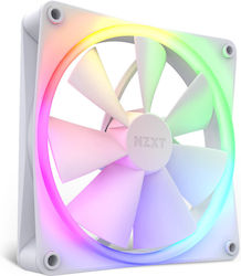 NZXT F140 RGB Case Fan με Σύνδεση 4-Pin PWM Λευκό