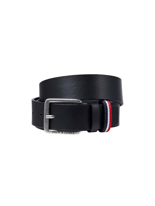 Jack & Jones Men's Leather Belt Black