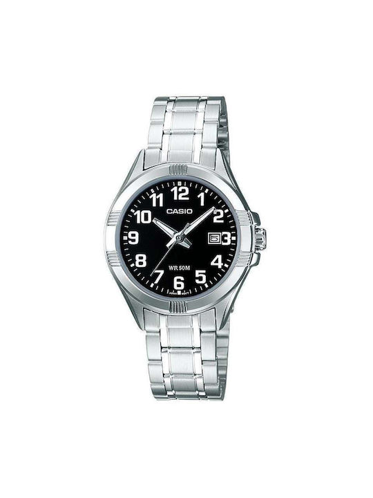 Casio Watch Battery with Silver Metal Bracelet