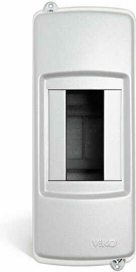 Viko 555.040.212 Ηλεκτρολογικός Πίνακας Επιτοίχιος, 1 Σειράς, 2 Στοιχείων Π50xΥ130xΒ60mm