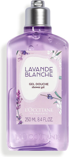 L'Occitane White Lavender Shower Gel for Nourishing with Lavender Scent 250ml