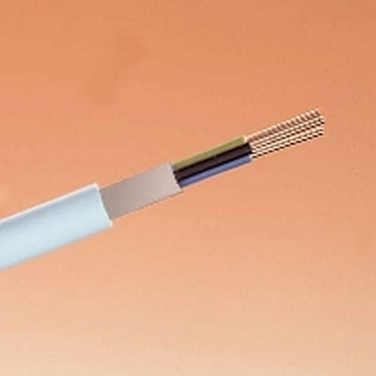 A05VV-U (NYM) Power Cord Type with Cable Properties 3x6mm² in White Colour 1m