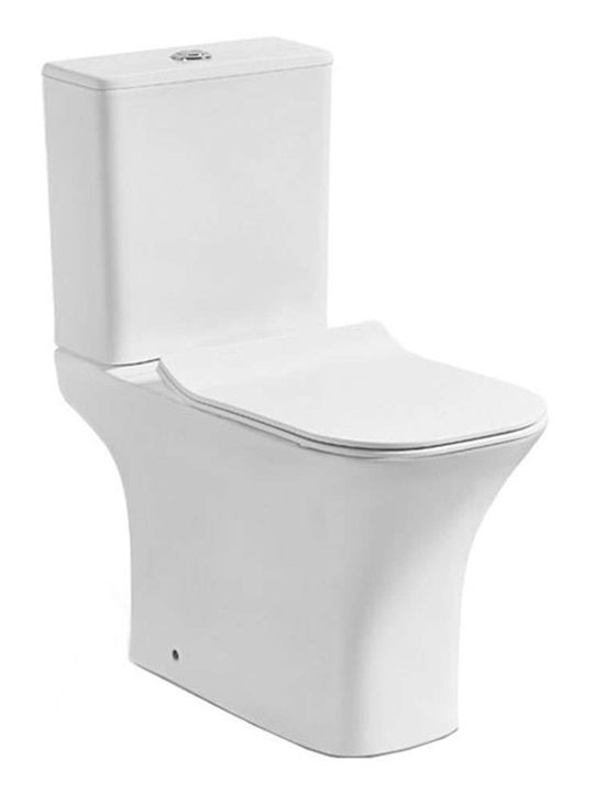 Karag Natalia Καπάκι Λεκάνης Slim Soft Close Πλαστικό 41.5x35.5cm Λευκό