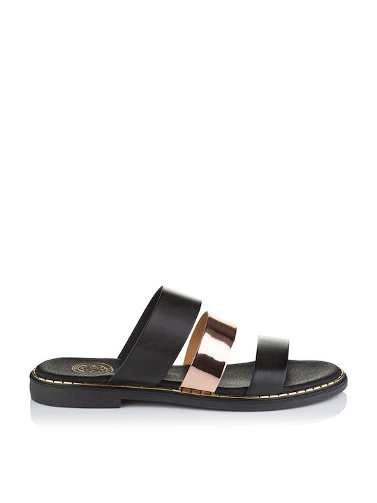 TOMAS Gelmira Slipper Flat Black/Bronze