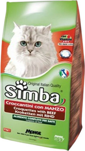 Simba Croquettes Cat Dry Food with Beef 0.4kg