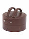 Davidts Velvet Brown Travel Jewellery Box 15x15x9cm