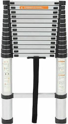 Telescopic Ladder Aluminum 14 of Steps with Maximum Height 4.1m DLT213B