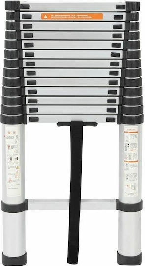 Vesta Telescopic Ladder Aluminum 14 of Steps with Maximum Height 4.1m