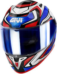 Givi H50.9 Atomic Full Face Helmet with Pinlock and Sun Visor White /Blue/Red
