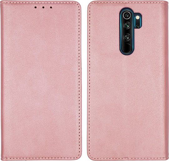 Sonique Vintage Wallet Δερματίνης Ροζ Χρυσό (Redmi Note 8 Pro)