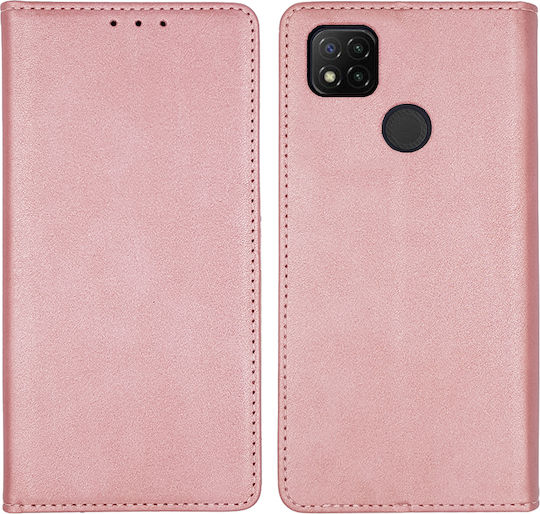 Sonique Vintage Wallet Δερματίνης Ροζ Χρυσό (Redmi 9C)