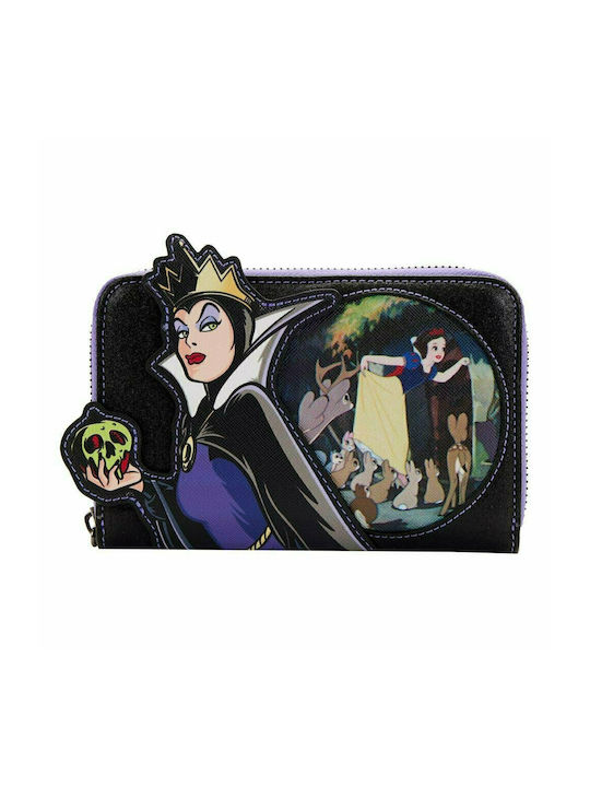 Loungefly Evil Queen Apple Детски портфейл с цип за Момиче Черно WDWA2177