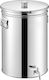Metal Box Δοχείο Inox Ανοικτού Τύπου Επίπεδο 30lt 38A-30