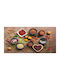 Dimcol Spices 248 Kitchen Mat Runner with Anti-slip Underlay Multi 80x200εκ.