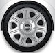4Racing Car Hubcap Set Opus 15" 1pc Silver