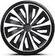 4Racing Car Hubcap Set Grip 14" 1pc Black