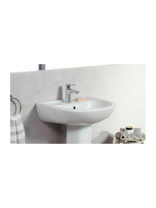 Tema Form 45 Wall Mounted Wall-mounted Sink Porcelain 45x36x19cm White