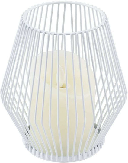 GloboStar Διακοσμητικό Φωτιστικό Cadle LED Θερμό Λευκό 2700K Κερί 14x14x16εκ.