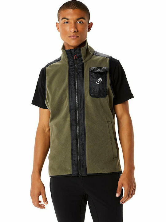 ASICS Ärmellos Sportjacke Khaki