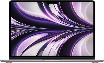 Apple MacBook Air 13.6" (2022) Retina Display (Apple M2-8-core/8GB/256GB SSD/8-core) Gri spațial (Tastatură GR)