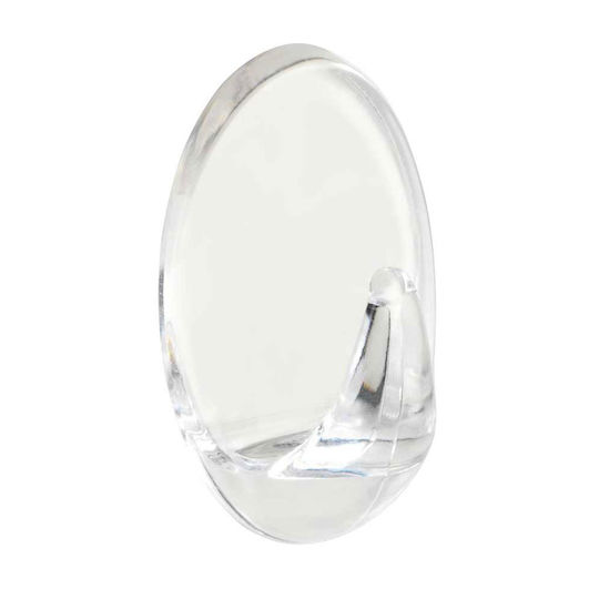 Wenko Mini Plastic Hanger Kitchen Hook with Sticker Transparent 6pcs 23455100