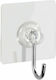 Wenko Static-Loc 2696.450817 Κρεμαστράκια με Αυτοκόλλητο Πλαστικά Διάφανα 4τμχ