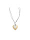 NECKLACE HEART GOLD/SILVER