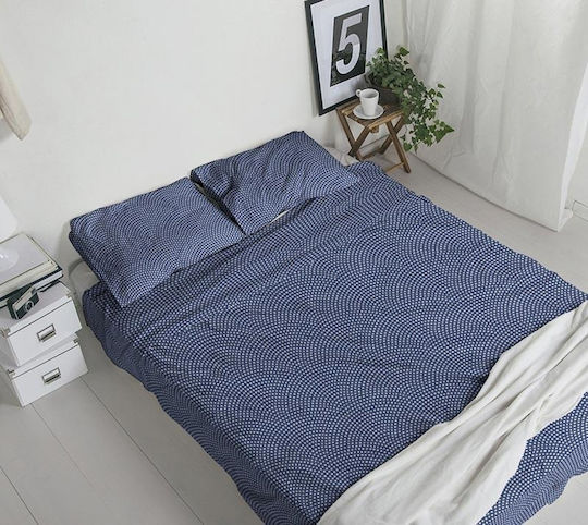 Kentia Milan Подредба Покривало Единично от Полиестер 221 Blue 160x240см 2бр