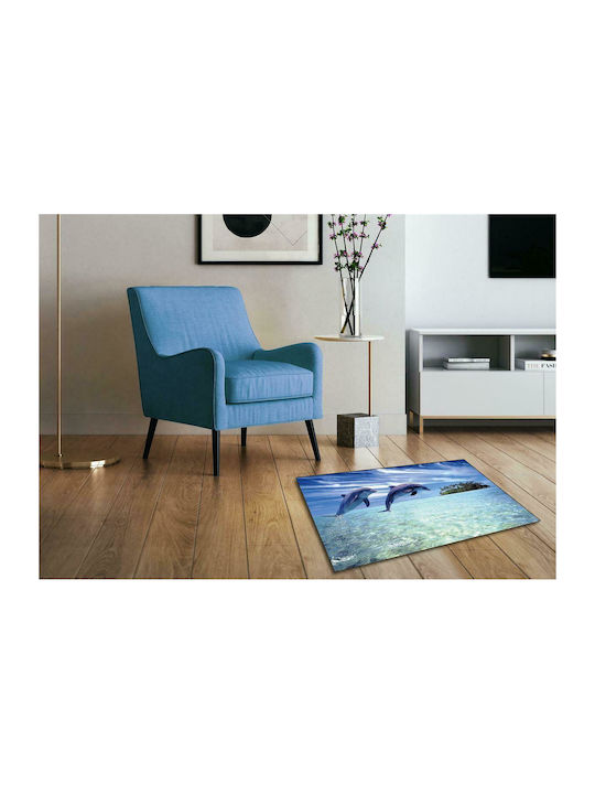 Dimcol Rutschfest Badematte Synthetisch,Polyester/Cotton/Leather Rechteckig Dolphins 260 33463058004 Colorful 50x85cm