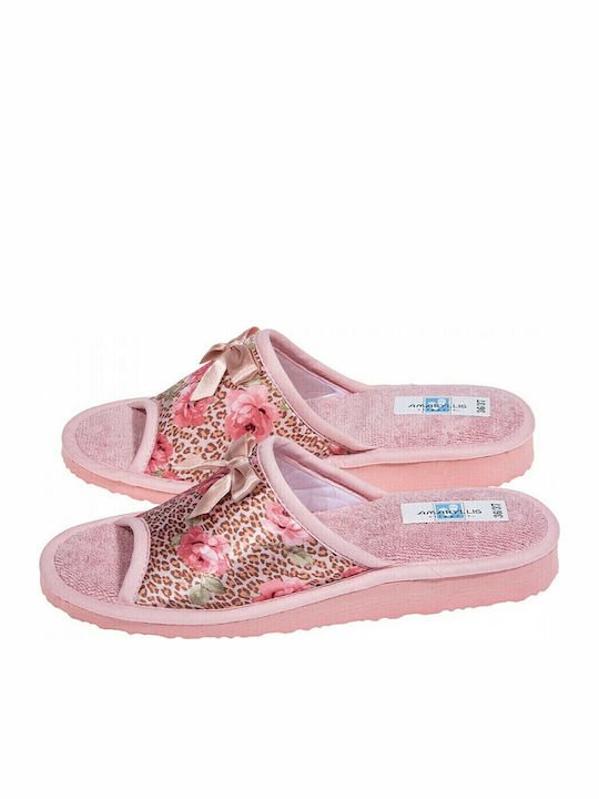 Amaryllis Slippers Δερμάτινες Χειμερινές Γυναικ...