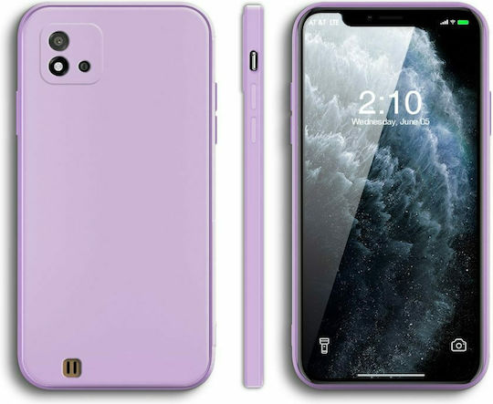 Bodycell Square Liquid Back Cover Silicone Light Violet (Realme C11 2021)