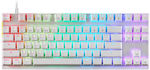 Motospeed K82 Gaming Mechanical Keyboard Tenkeyless with Outemu Red switches and RGB lighting (US English) White