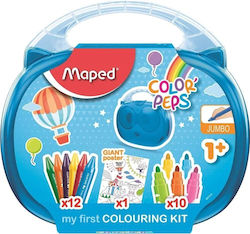 Maped Valiză De Pictură Roșie Pentru Copii 3+ A...