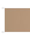 vidaXL Rulou lateral de umbrire Terasă Taupe x8m
