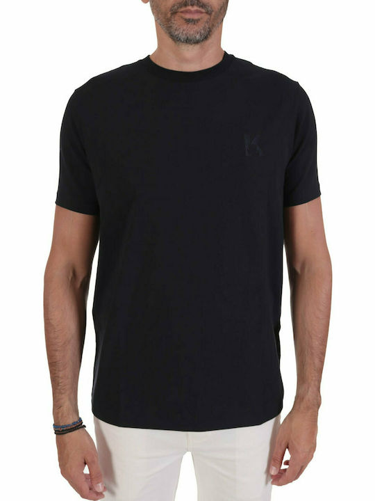 Karl Lagerfeld Ανδρικό T-shirt Navy Μπλε Μονόχρωμο